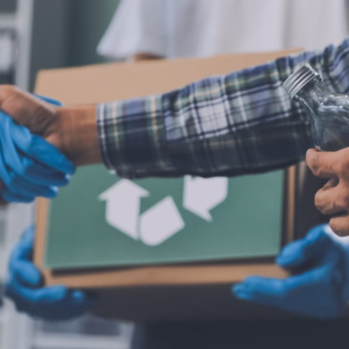 Procircular – SCRAP y Responsabilidad Ampliada del Productor 2 Caja de reciclaje y envase de vidrio para explicar qué es un SCRAP de envases